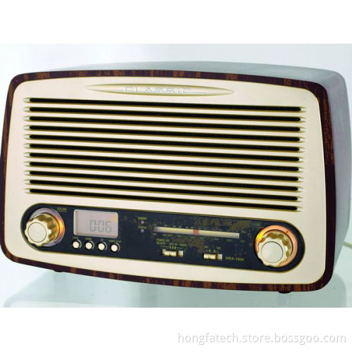 Retro Multi Function FM Radio Wooden FM Radio (HF-RK18)